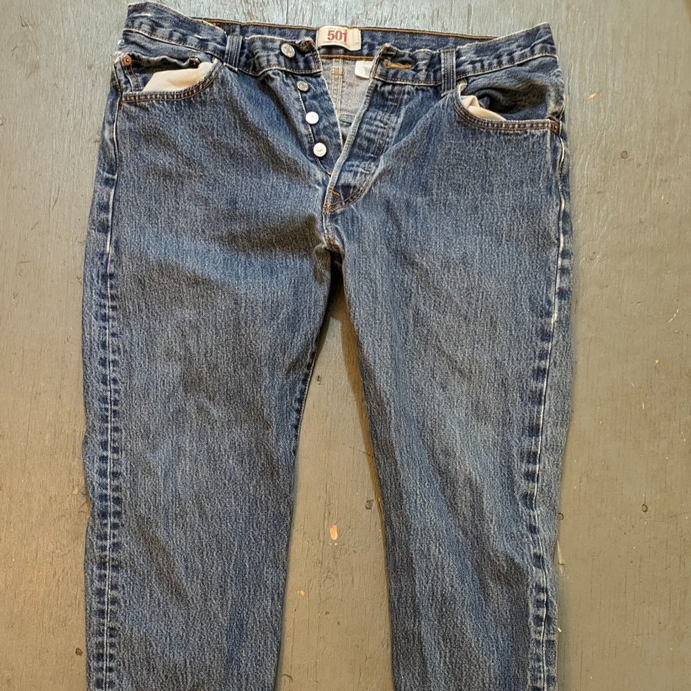 Levi's 501 Button Fly Straight Leg Men's 36x29